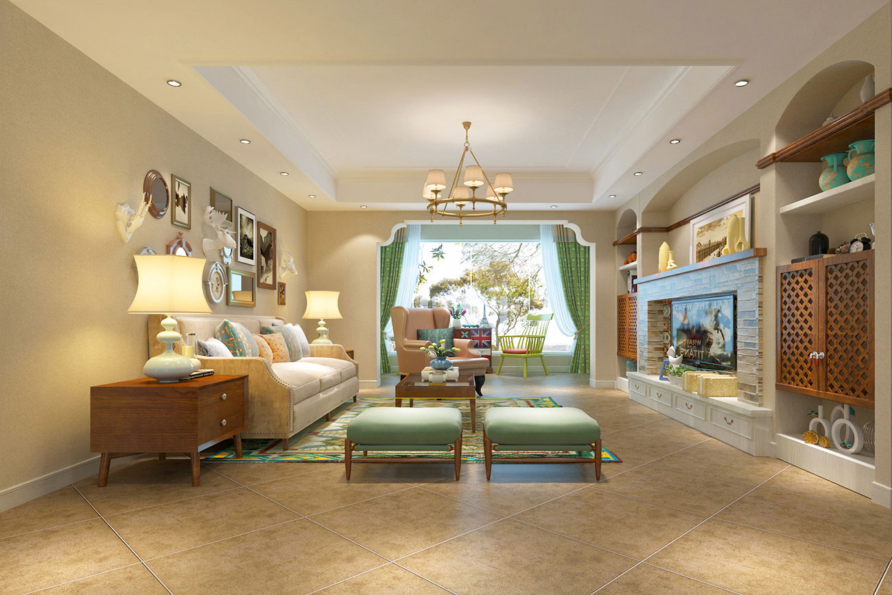 寶能城市廣場(chǎng)133m&sup2;地中海風(fēng)格案例