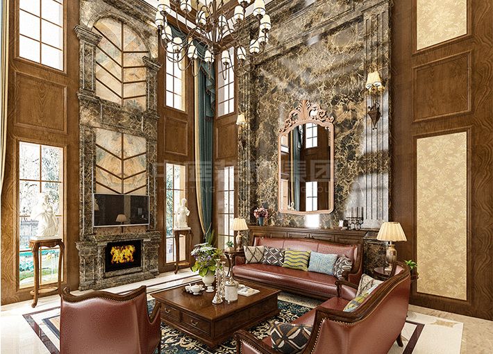 聯發(fā)君瀾240㎡美式風格案例