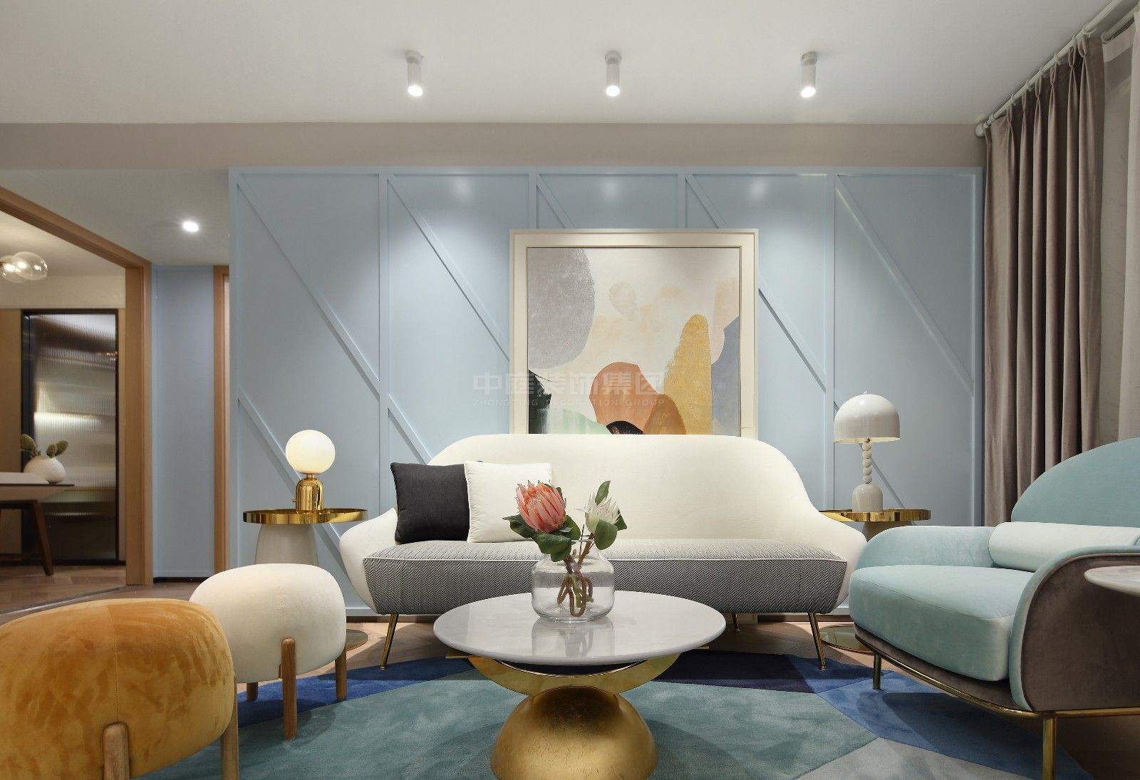 大都云錦103m&sup2;北歐風(fēng)格案例